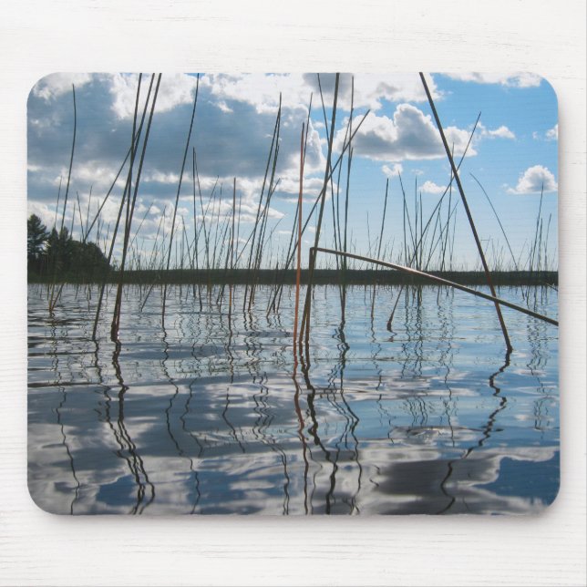Reeds and Reflections on Rice Lake Mouse Pad (Front)