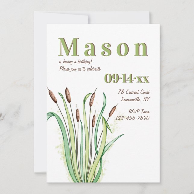 Reeds Birthday Invitation (Front)