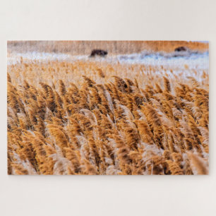 Reeds of Antelope Island, Utah - 20x30 - 1014 pcs. Jigsaw Puzzle