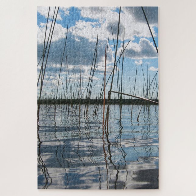 Reeds on Rice Lake – Upper Peninsula Jigsaw Puzzle (Vertical)