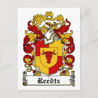 Reedtz Family Crest Postcard