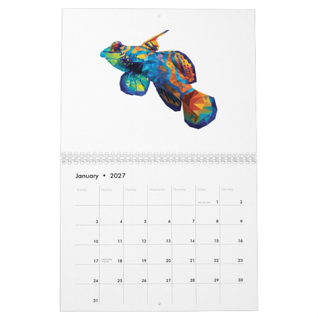 Reef Animal 2015 Calendar (Jan 2027)