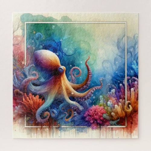 Reef Exploration 2 _ Watercolor Jigsaw Puzzle