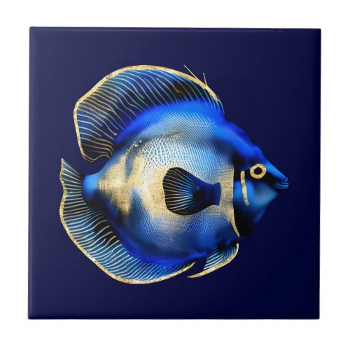 Reef Gold blue hippo tang fish decorative wall Ceramic Tile