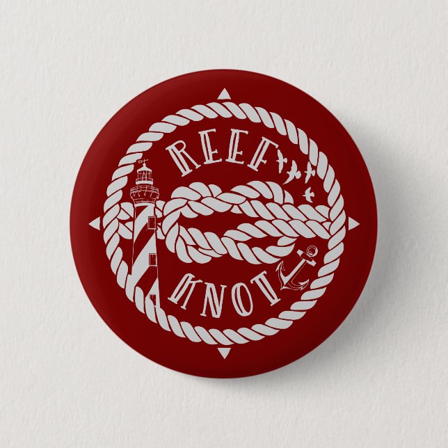 Reef knot lighthouse button (Front)