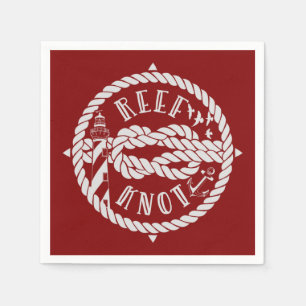 Reef knot sailing illustration napkins