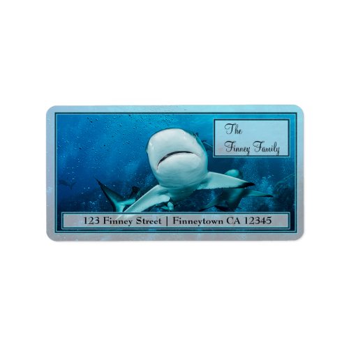 Reef Shark on the Great Barrier Reef Address Label