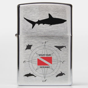 Reef Shark - Save Our Oceans Zippo Lighter