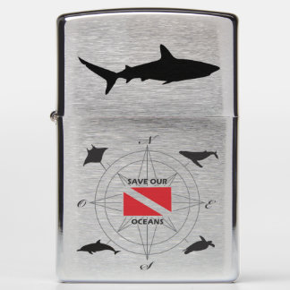 Reef Shark - Save Our Oceans Zippo Lighter