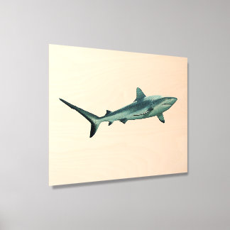 Reefshark - Abstract Design - Cut out of a photo | Wood Photo Tile