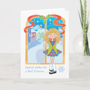 Reel Blond Christmas Holiday Card