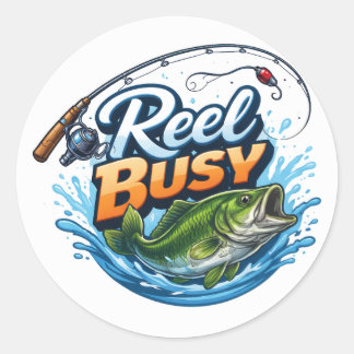 REEL BUSY- Fishing Sticker