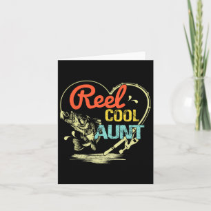 Reel Cool Aunt Fishing Mothers Day For Womens Card