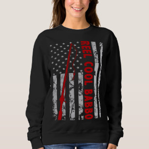 Reel Cool Babbo Fishing American Flag  for Fisherm Sweatshirt