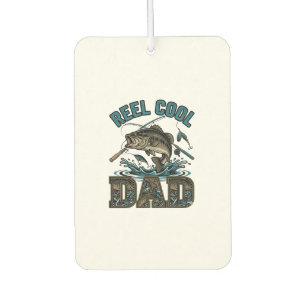Reel Cool Dad Bass Fishing Vintage Vector Design_1 Air Freshener
