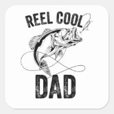 Reel Cool Papa Fathers Day Fishing Gift Fisherman Classic Round Sticker