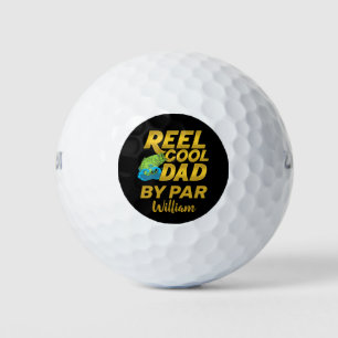 Reel Cool Dad Fathers Day Personalized Golf Balls
