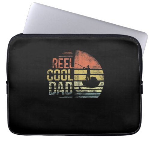 Reel Cool Dad Fisherman FatherS Day Gifts Laptop Sleeve