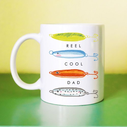 Reel Cool Dad Fishing Bait Coffee Mug
