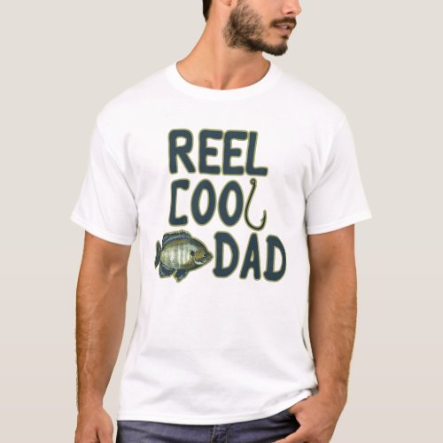 Reel Cool Dad  Fishing  Fathers Day T_Shirt