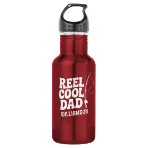 Reel Cool Dad Fishing Funny Fathers day gift Stainless Steel Water Bottle