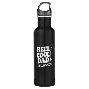 Reel Cool Dad Fishing Funny Fathers day gift Stainless Steel Water Bottle