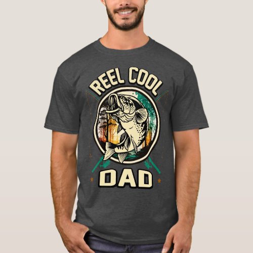 Reel Cool Dad Fishing Gift T_Shirt