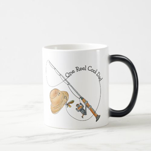 Reel Cool Dad Fishing Pun Magic Mug