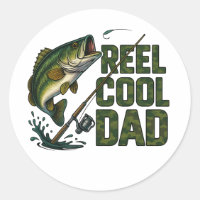 Reel Cool Dad Fishing Sticker – Father’s Day Gift