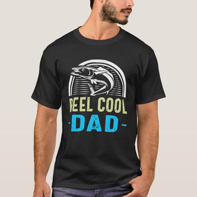 Reel Cool Dad Fishing Swordfish Fathers Day T-Shirt (Front)
