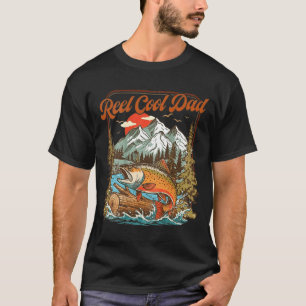 Reel cool dad funny fishing rainbow fisherman (on T-Shirt