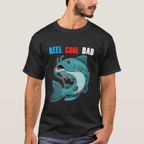 Reel Cool Dad Shirt Daddy Fathers Day Fishing