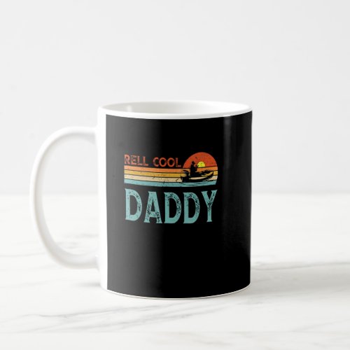Reel Cool Daddy Retro Fishing Fathers Day  Coffee Mug
