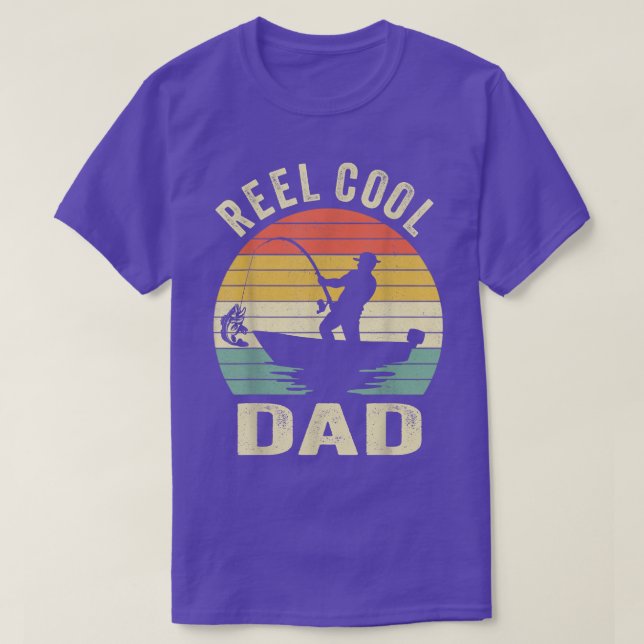 Reel Cool DadFishing Daddy Fathers Day Gift1535  T-Shirt (Design Front)