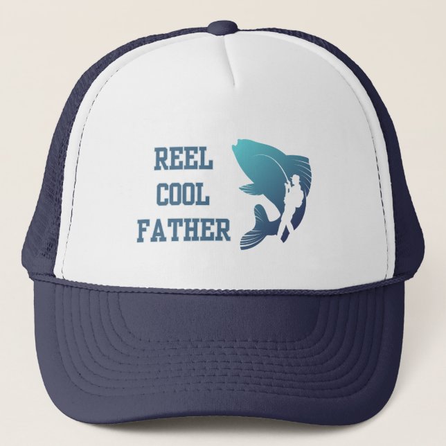 Reel cool father trucker hat (Front)