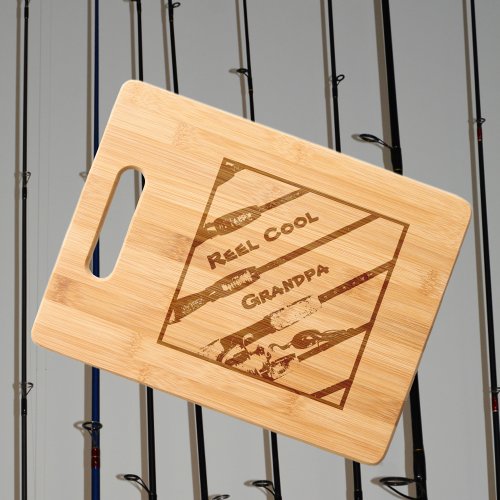 Reel Cool Fisherman Rods and Reel Etched Cutting Board