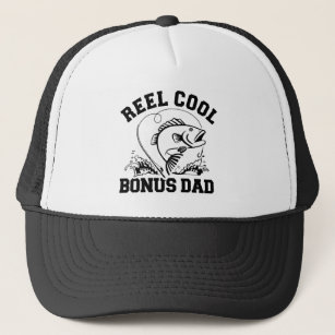 Funny Fishing Dad Reel Cool Dad Vintage Trucker Hat