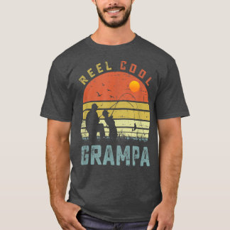 Reel Cool Grampa  Fathers Day Gift for Fishing Dad T-Shirt
