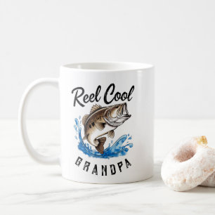 Reel Cool Grandpa Bass Fishing Coffee Mug