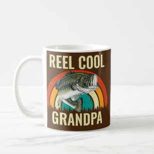 Reel Cool Grandpa Funny Fishing Pun Grandpa Mens Coffee Mug