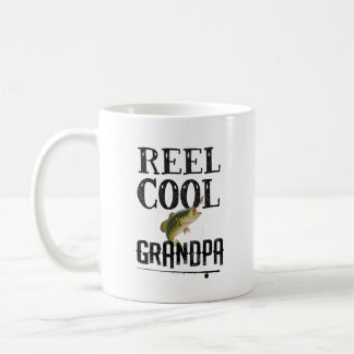 Reel Cool Grandpa Funny Fishing Pun Grandpa Mens Coffee Mug
