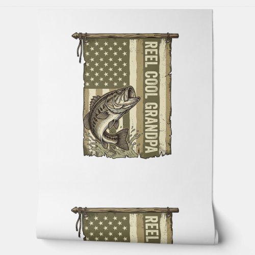 Reel Cool Grandpa Vintage Bass Fishing Shirt Desig Wallpaper