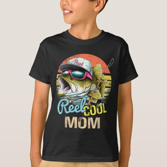 Reel Cool Mom Funny Fishing Quotes For Uncle Women T-Shirt (Front)
