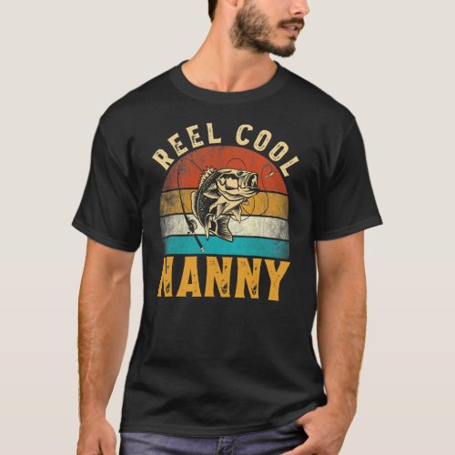 Reel Cool Nanny Fisherwoman Mom Mama Fathers Day T_Shirt
