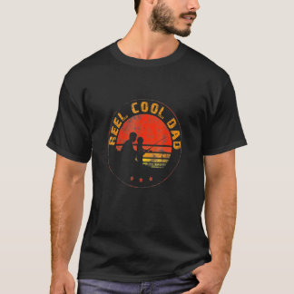 Reel Cool Papa Fishing Dad Fathers Day Fisherman F T-Shirt