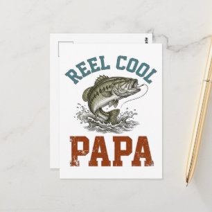Reel Cool Papa Fishing Father's Day Postcard