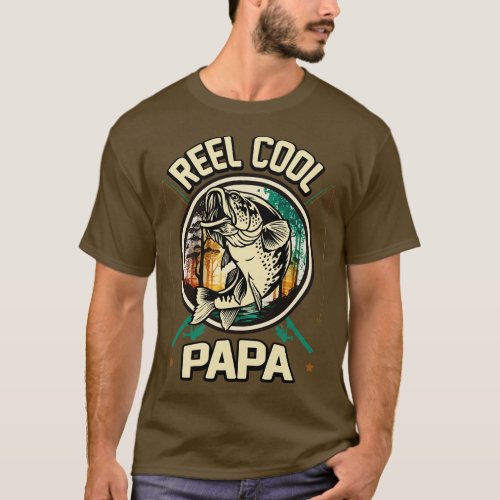 Reel Cool Papa Fishing Gift T_Shirt