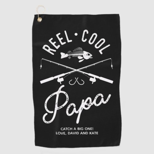 Reel Cool Papa Personalized Fishing Towel