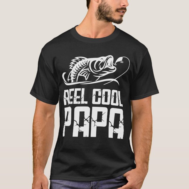 Reel Cool Papa Shirt Fishing Father's Day (Front)