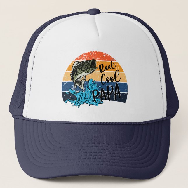 Reel Cool Papa Trucker Hat (Front)